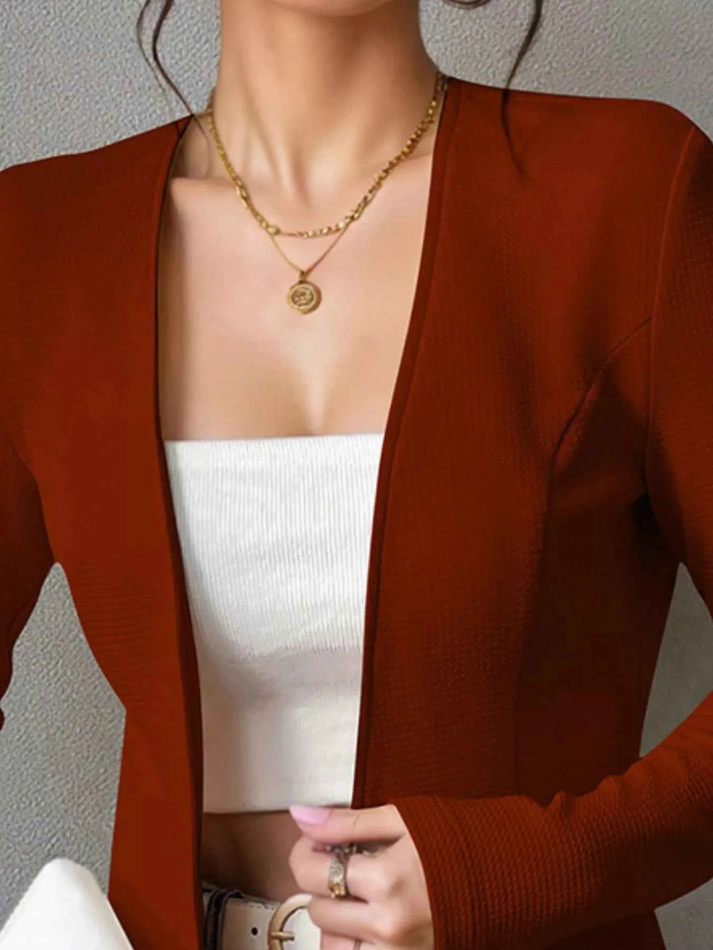 One Button Long Sleeve Blazer 593a3733-1f36-4a90-920d-6f6792f96fa8-Max-Origin