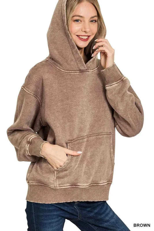 Zenana Fleece Acid Wash Kangaroo Pocket Hoodie 598a77cda4214eb8b68bd37c5d6523d1-Max-Origin