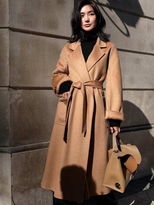 Women's Double-Sided Wool Coat | Longline