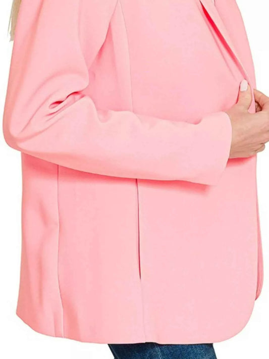 Woven Long Sleeve Blazer With Lining 59a15bd6-91f0-4a45-97e7-df9c97fb6add-Max-Origin
