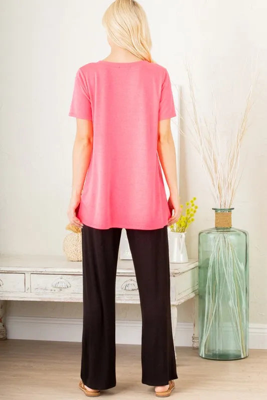 Heimish Full Size V-Neck Short Sleeve T-Shirt with Bar Detail Plus Size 59c90993-5227-4526-a116-01249b834ef8-Max