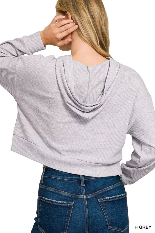 Drop Shoulder Ribbed Crop Hoodie 59cc06a309a648e7844f5b839c80cc97-Max-Origin