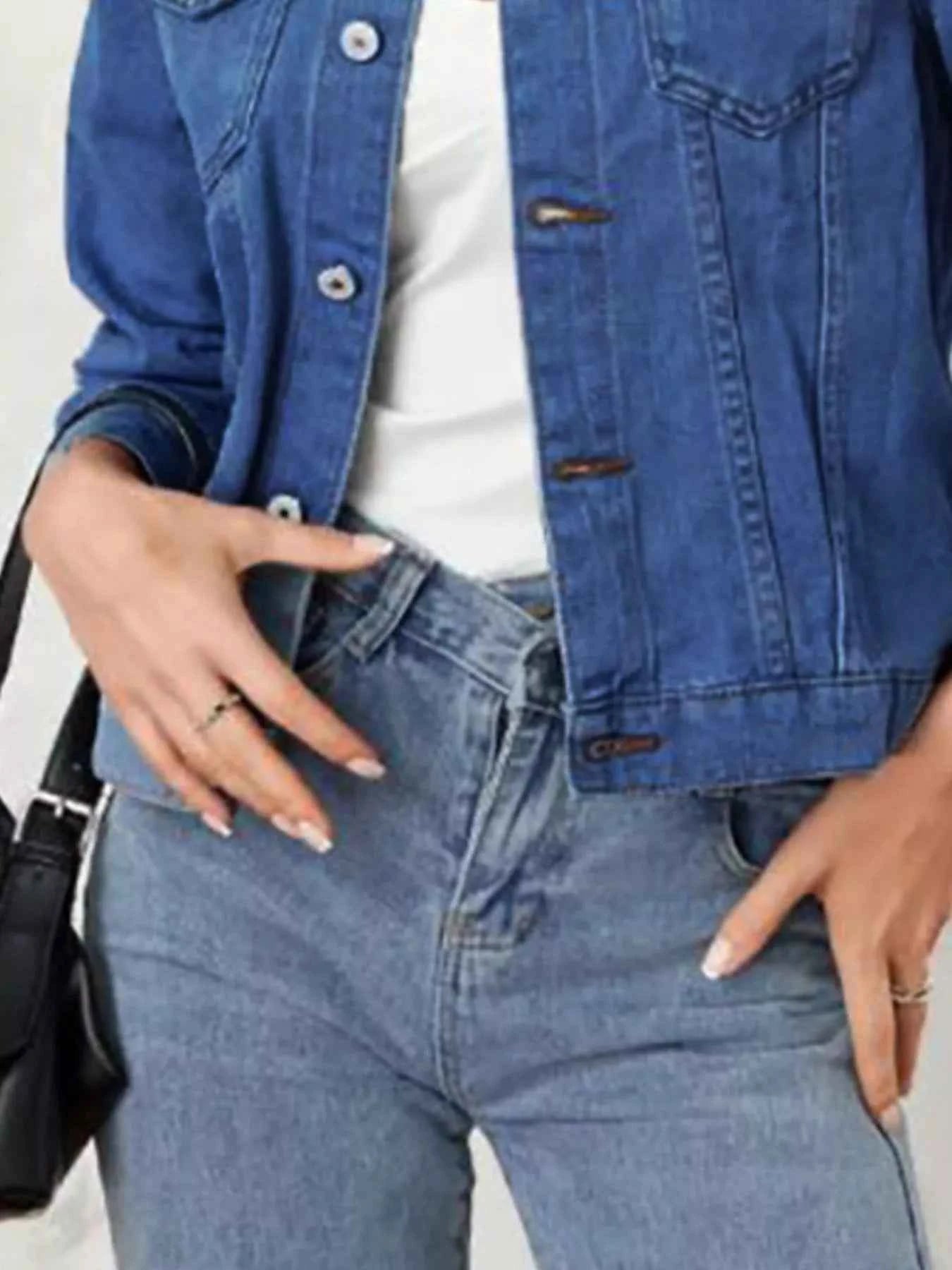 Button Up Long Sleeve Denim Jacket 59d6521a-1525-44bf-ae20-aaa761ae2e4f-Max-Origin