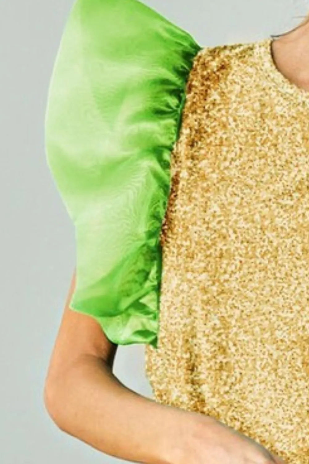 BiBi Mardi Gras Color Block Organza Sleeve Sequin Top 59eb2656-0369-4c3d-b8ea-236ae52da880-Max-Origin