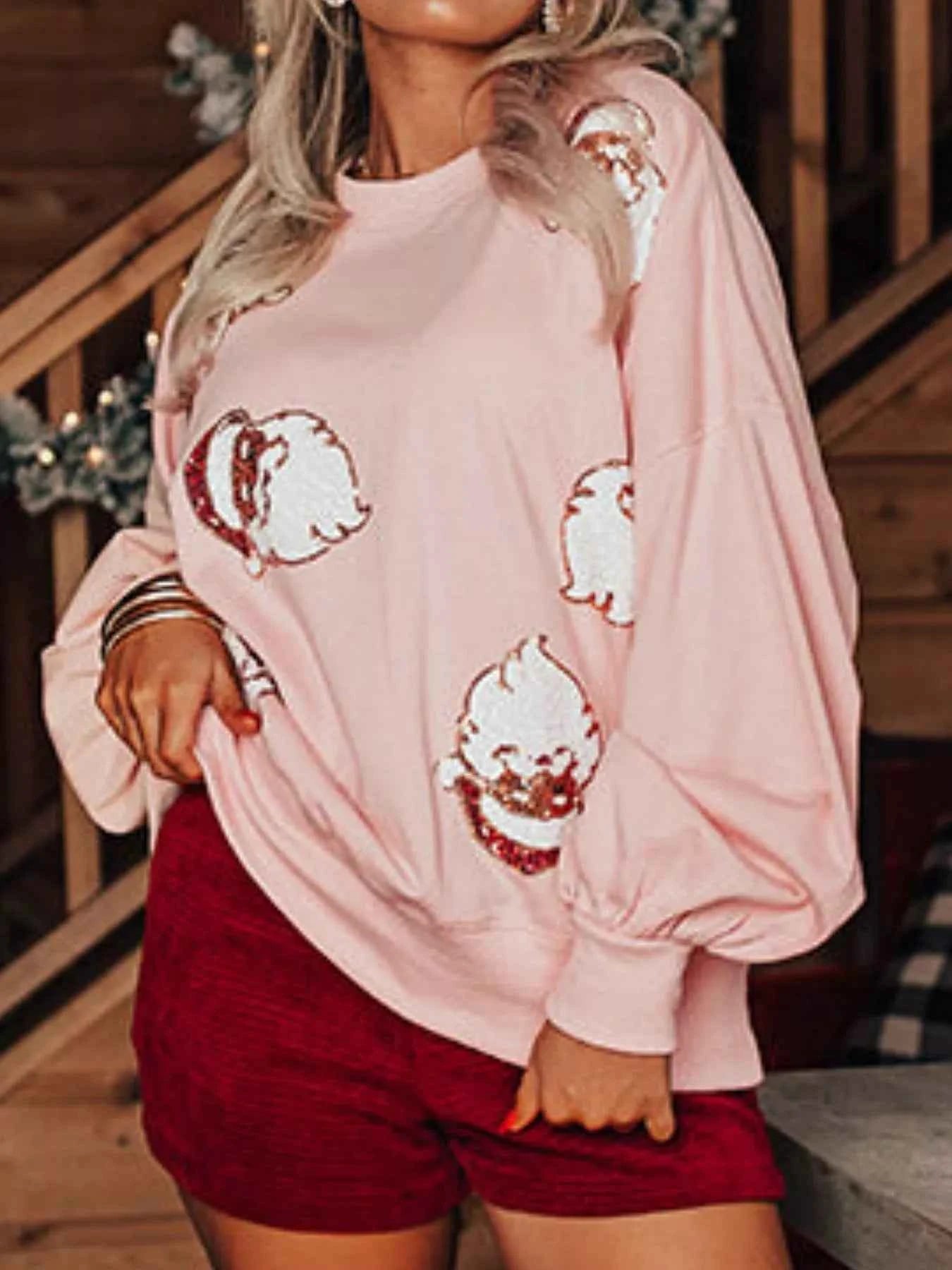 Christmas Santa Long Sleeve Sweatshirt 5a09581b-23a3-442d-80f7-d79310b5a490-Max-Origin