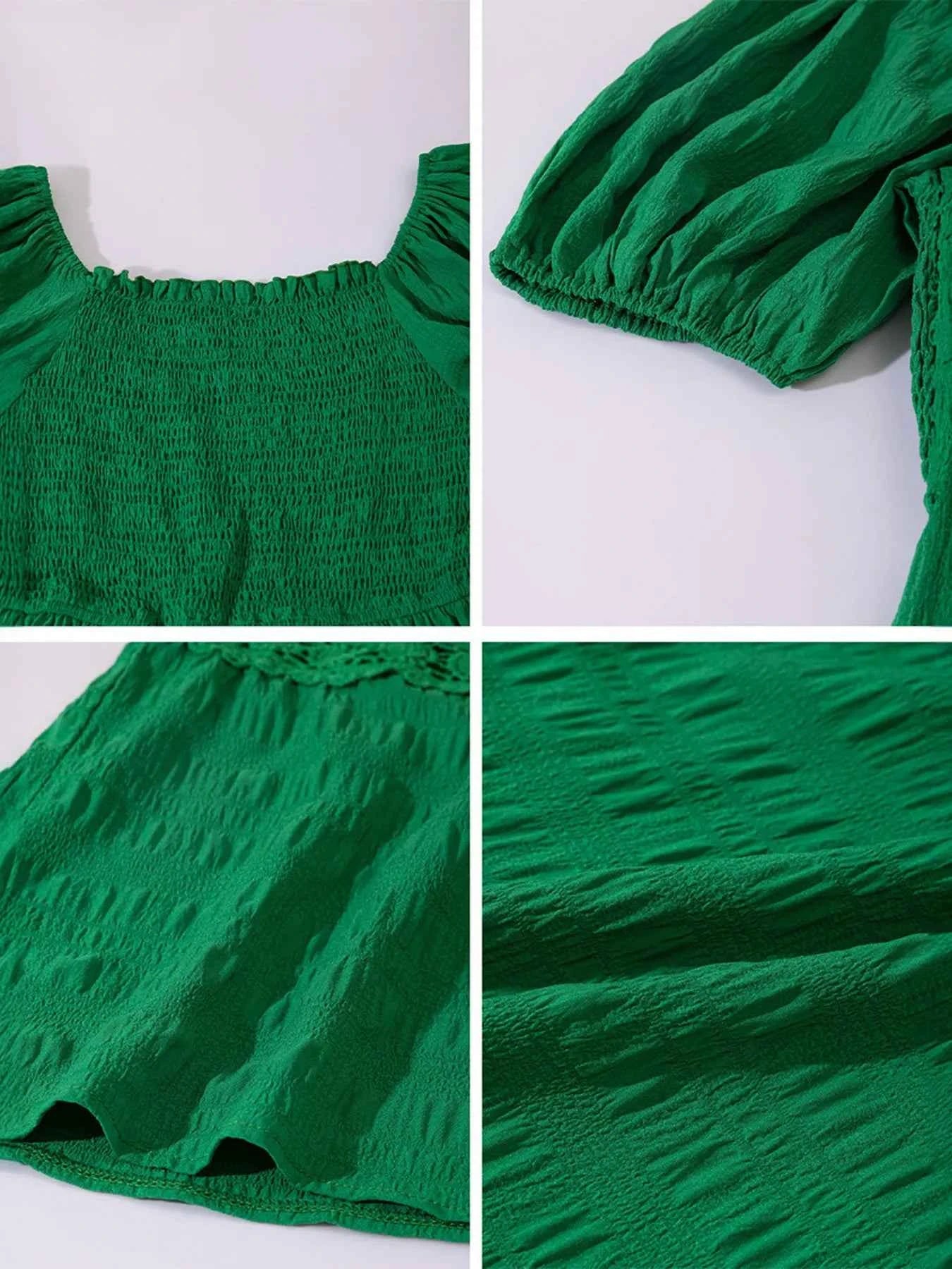 Smocked Puff Sleeve Tiered Dress 5a10eb5affc342abbb9007f50da13bee-Max-Origin