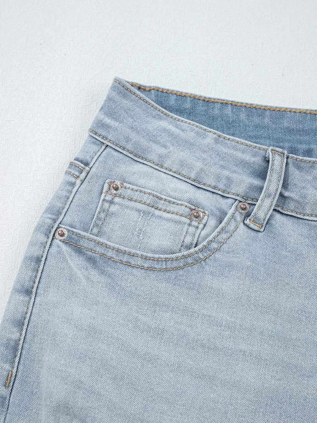 Mid Rise Ankle-Length Distressed Skinny Jeans 5a19788c2c6a4a61a1f5062903f348d5-Max-Origin
