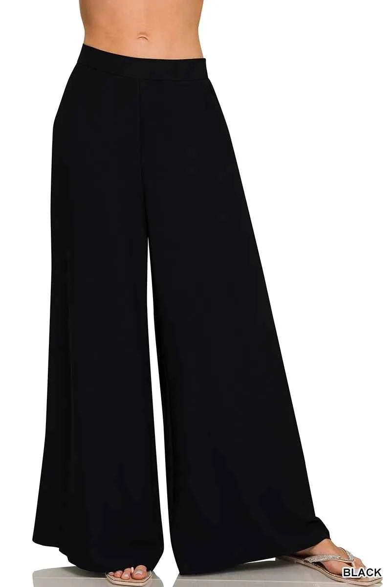 Zenana Relaxed Fit Elastic Waisted Wide Leg Pants 5a37074e310449d599b91d62bb5c1307-Max-Origin