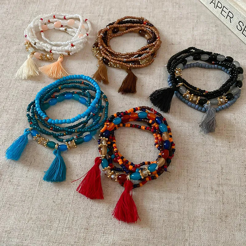 Tassel Rice Bead Bracelet 5a3fc5b6-05e2-415e-9eec-ce878e4e1047-Max