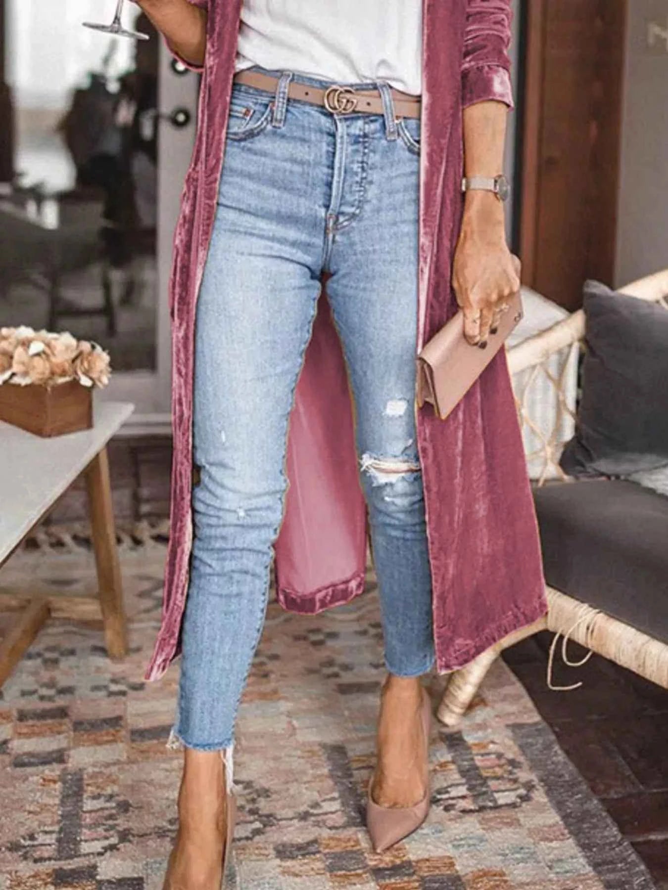 Open Front Long Sleeve Longline Cardigan 5a40e05f-c70d-4a9a-a87d-6e093762c8e3-Max-Origin