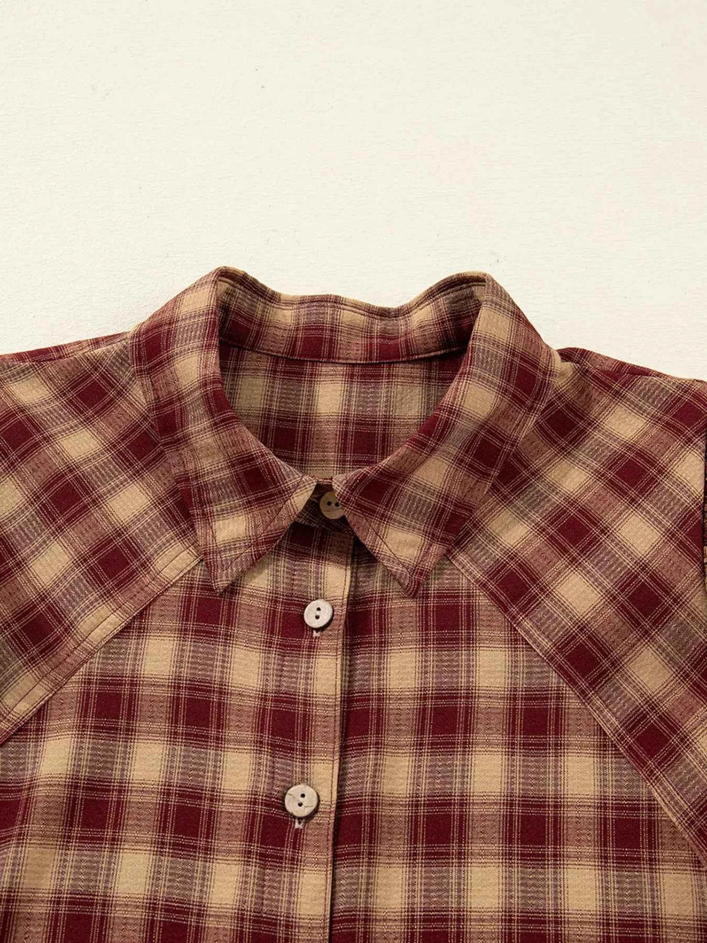 Plaid Print Ruffled Long Sleeve Patchwork Hem Mini Shirt Dress 5a4b100591074e09a6bdab08762dbdbb-Max-Origin