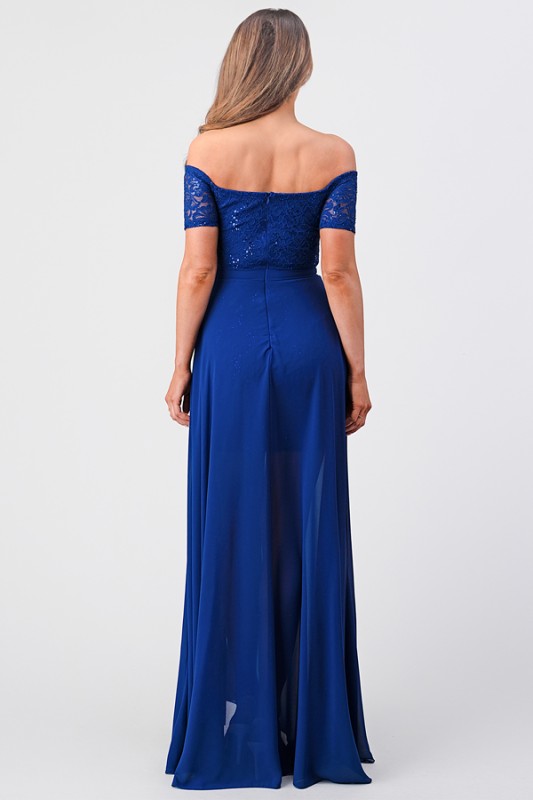 Off Shoulder Lace Evening Dress – High Slit Maxi Party Dress for Women 5a4f6a07-7f42-4fe3-8877-3b5569008f97