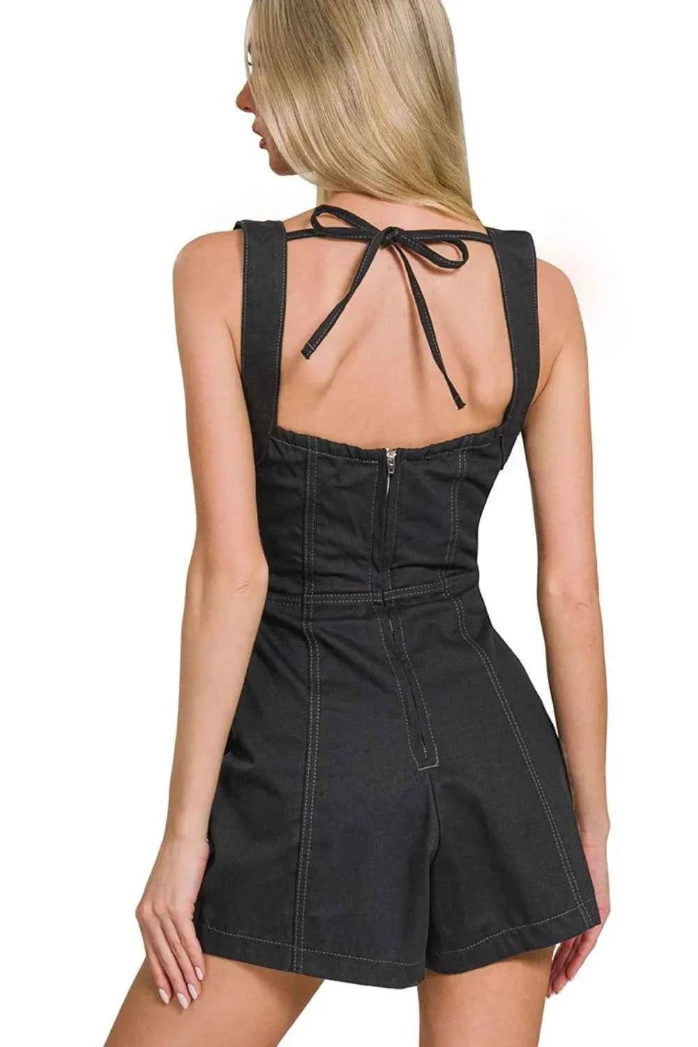 Zenana Tie Back Romper 5a536c0e-948d-441d-b74f-5fe6dab25b46-Max-Origin