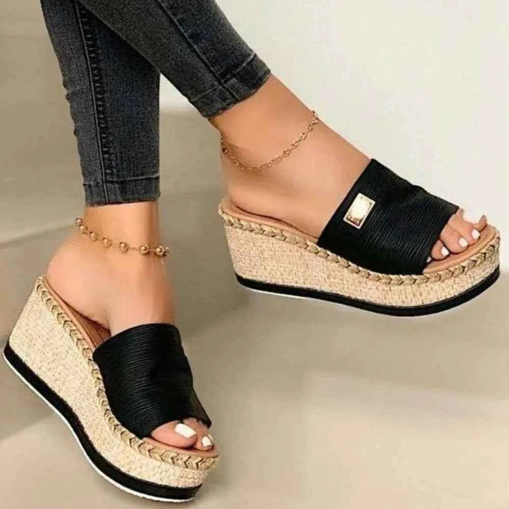 PU Leather Open Toe Sandals Black 5a5e6b8c-01c2-4ad4-a12f-e5d28a48f983-Max