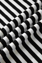 Striped Print V Neck Delicate Trim Casual Tee 5a8cf5b8-541e-4ab1-bde8-a61eae41144e-Max-Origin