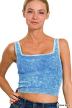 Zenana 2 Way Neckline Washed Ribbed Seamless Tank Top OCEAN BLUE 5aa7782101374143b55d58ab12a17260-Max-Origin