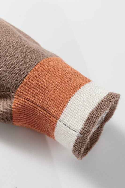 Scarlett Striped Trim Varsity Sweater 5aa9c421-1254-44a7-9abf-11b34d80faff