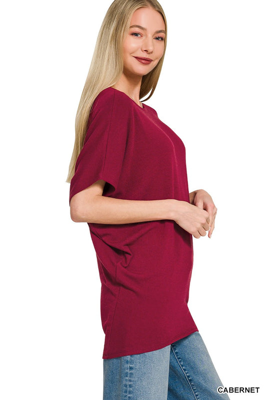 Hacci Dolman Sleeve Boat Neck Top 5ace9587b1c94fad9e70f96e5fc20cd3-Max
