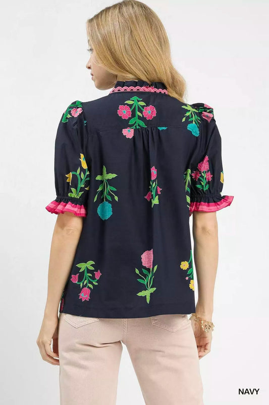 Petal Parade Print Button-Down Blouse 5ae3b645-2b6c-4b12-a4a3-ae183b1db3c9-Max-Origin
