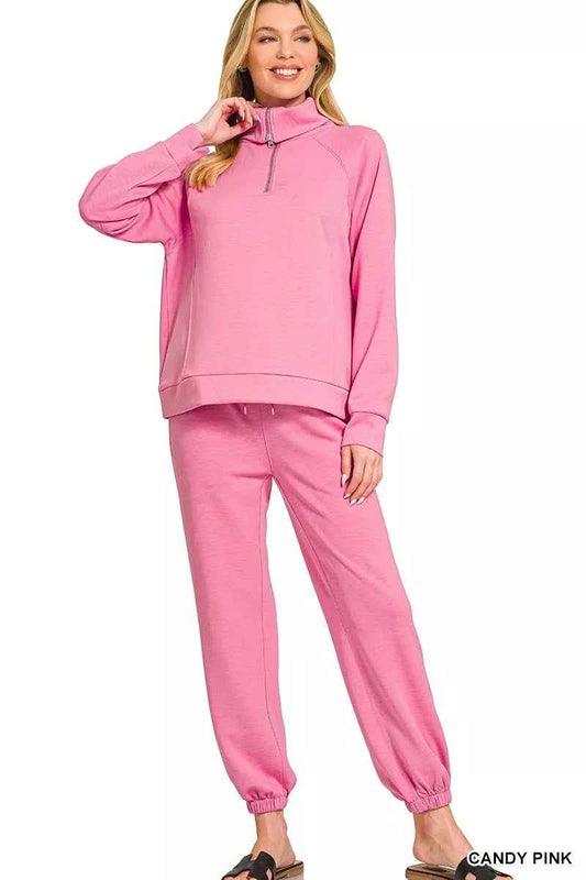 Scuba Half Zip Sweatshirts and Joggers Set 5ae56f62dae04c51946b671321b4a915-Max-Origin