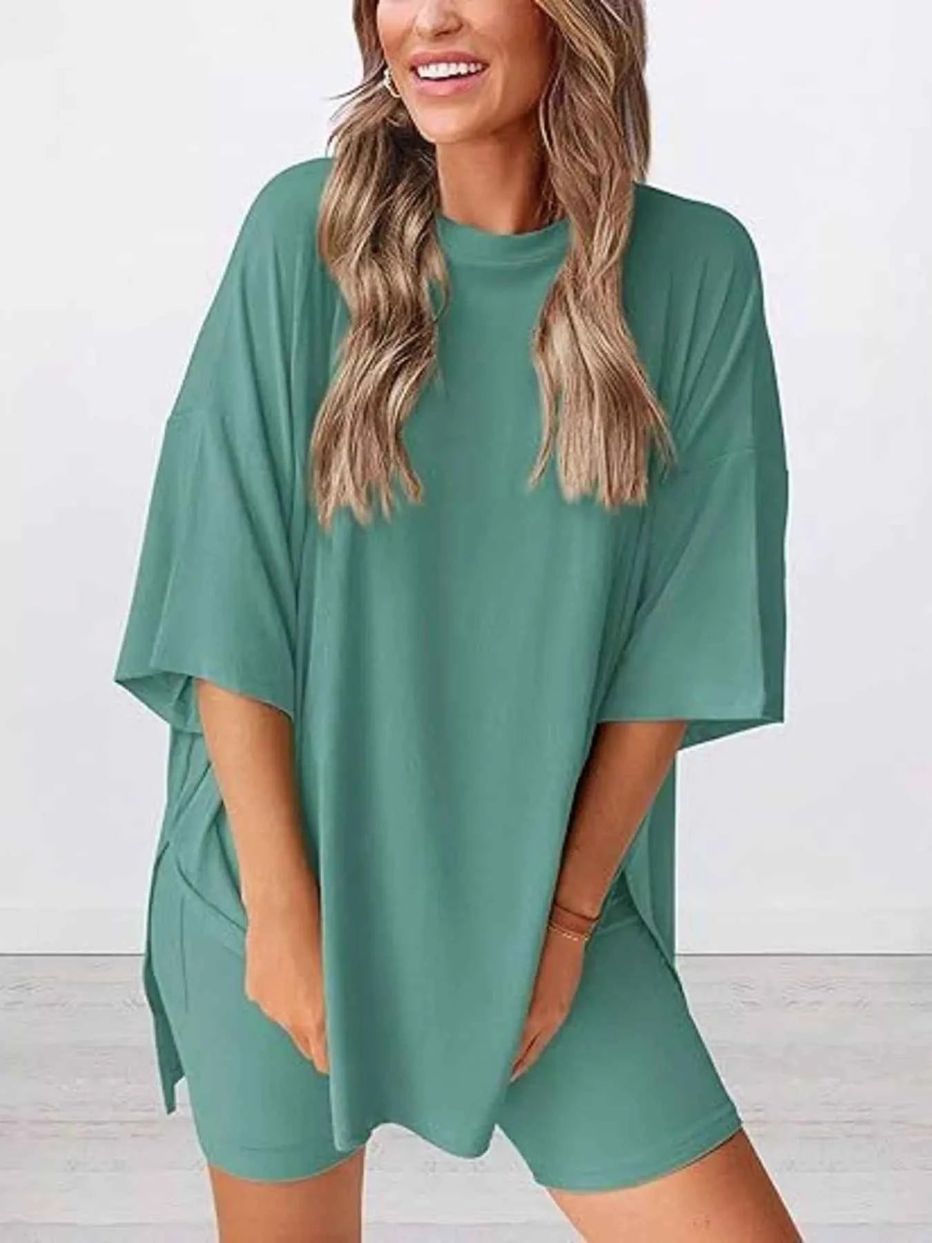 Full Size Half Sleeve T-Shirt and Shorts Set Plus Size 5af8c542-6885-449a-89fb-5c05f0089325-Max-Origin