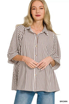 Zenana Oversized Stripe Button Down Shirt 5b398109eae04f1fac616d124b4fd267-Max-Origin