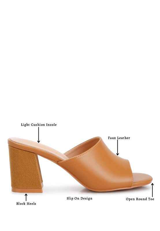 ADDIE Block Heel Slip On Sandals 5b433181-b883-427d-a4d4-34dc5d047edf