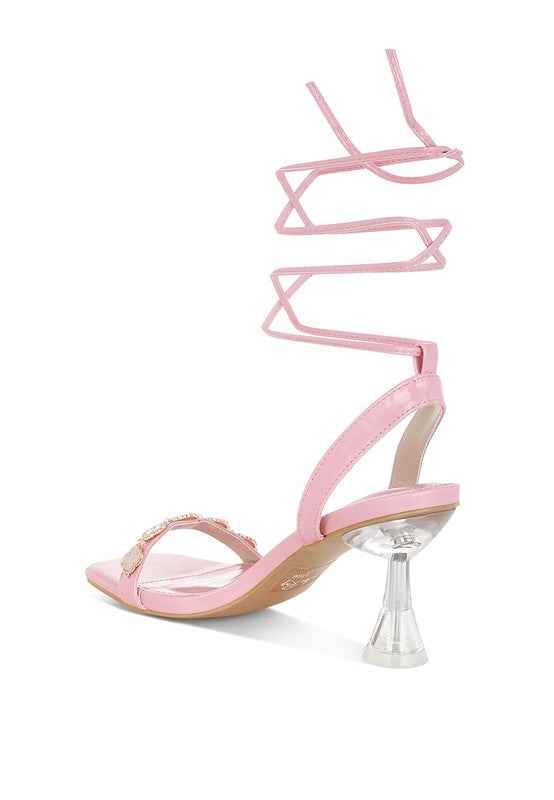 Ebina Charm Detail Spool Heels 5b44b698-503c-42a5-87b0-351ed939da7a