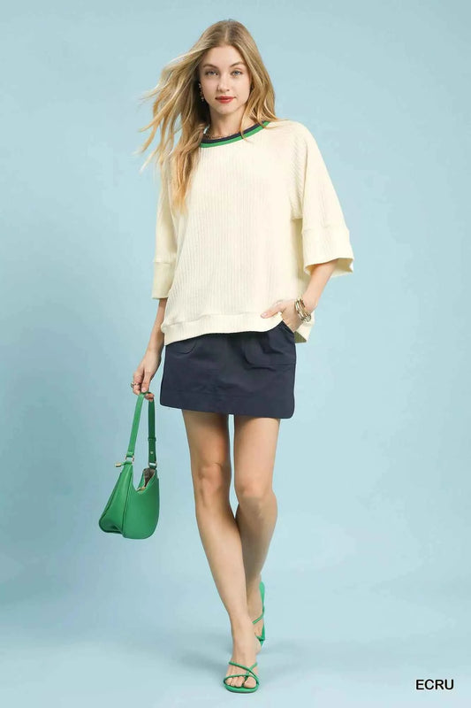 Ribbed Knit Top with Contrast Trim 5b531bad-407c-43e8-a23f-7df5d68b65f2-Max-Origin