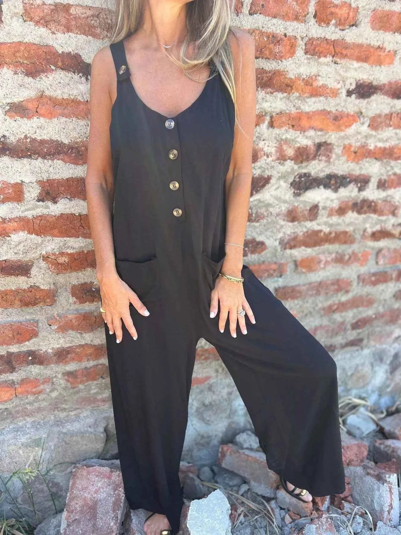 Full Size Button-Front Wide Leg Jumpsuit Plus Size 5b5f1c55829b46ef9238611ba2ae5bc0-Max-Origin