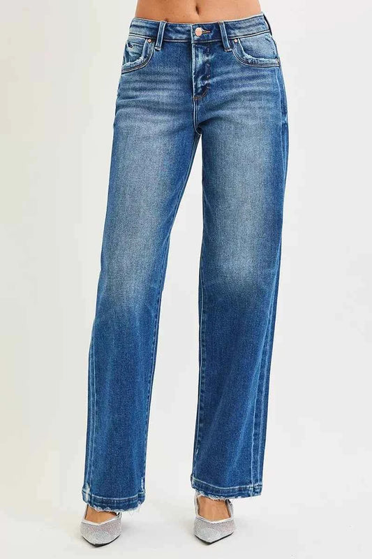Full Size Slouchy Baggy Jeans Pocket Side Seam Detail Plus Size 5b72b249a91948b8a5d4982d32128ec6-Max-Origin