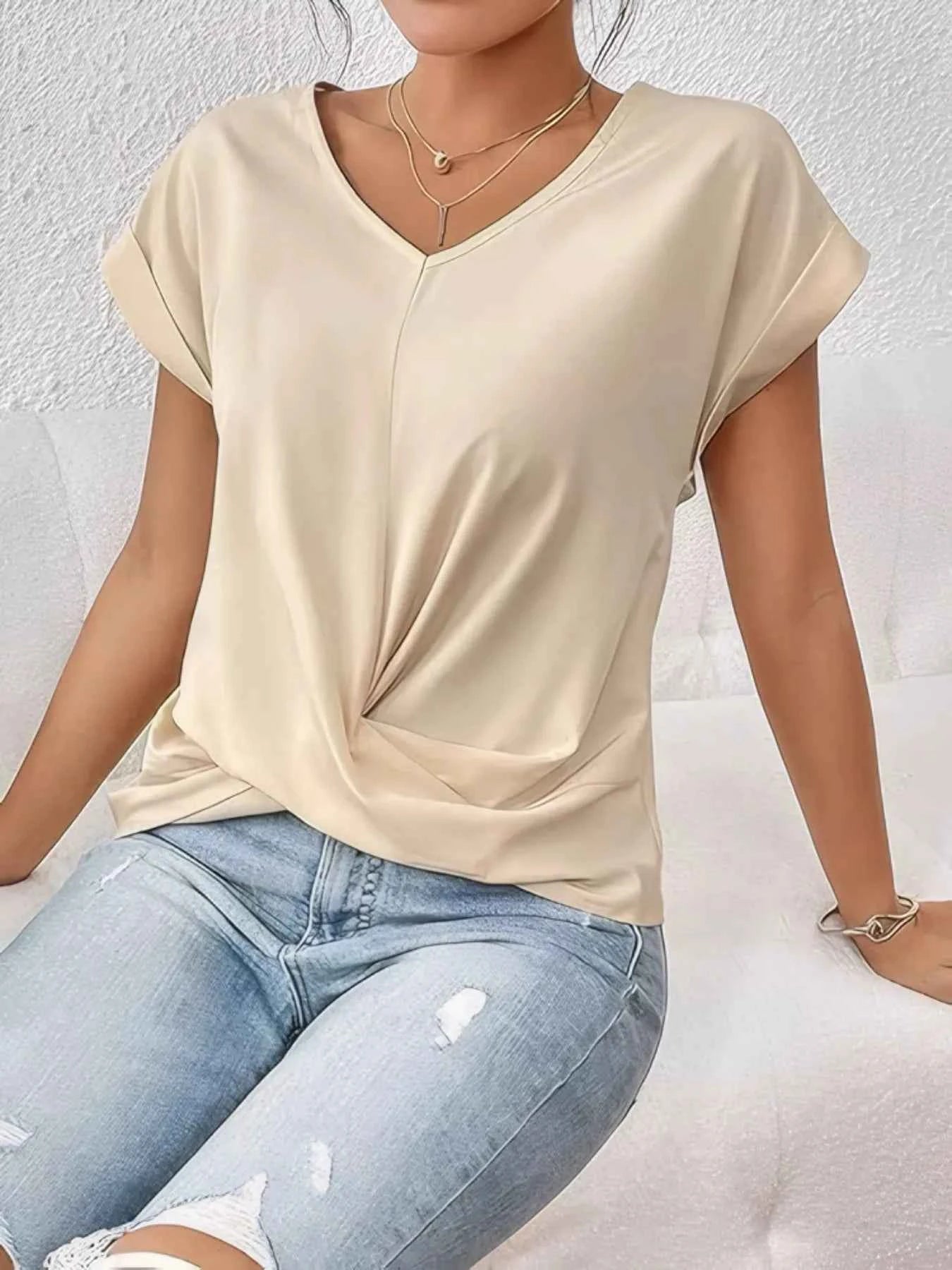 V-Neck Twist Front Top 5b7b42b5-517e-462d-877a-1917a93a09cc-Max-Origin