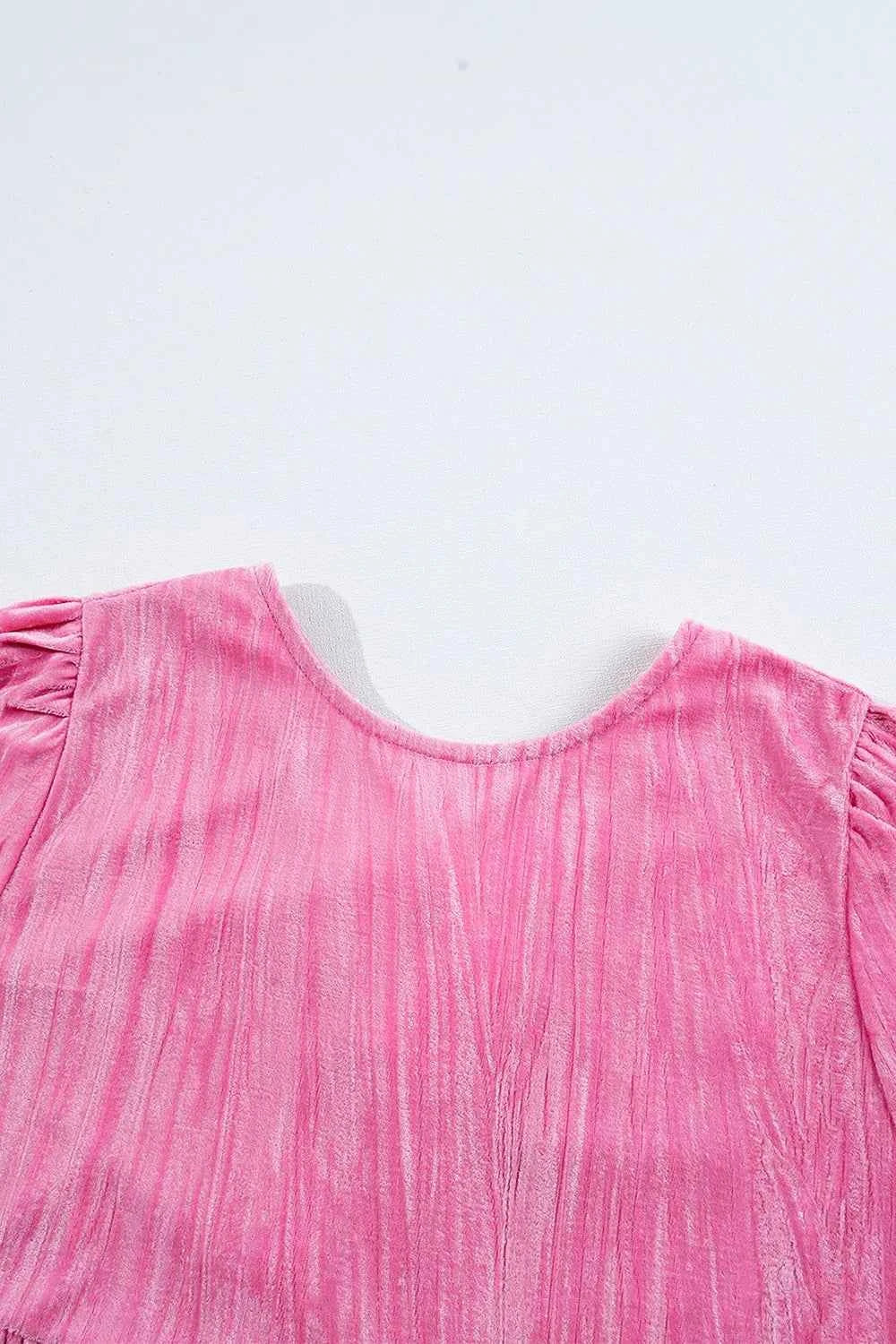 Tiered Flounce Sleeve Mini Dress 5b87b07a-17e3-4459-bbbd-605b1e34b315-Max-Origin