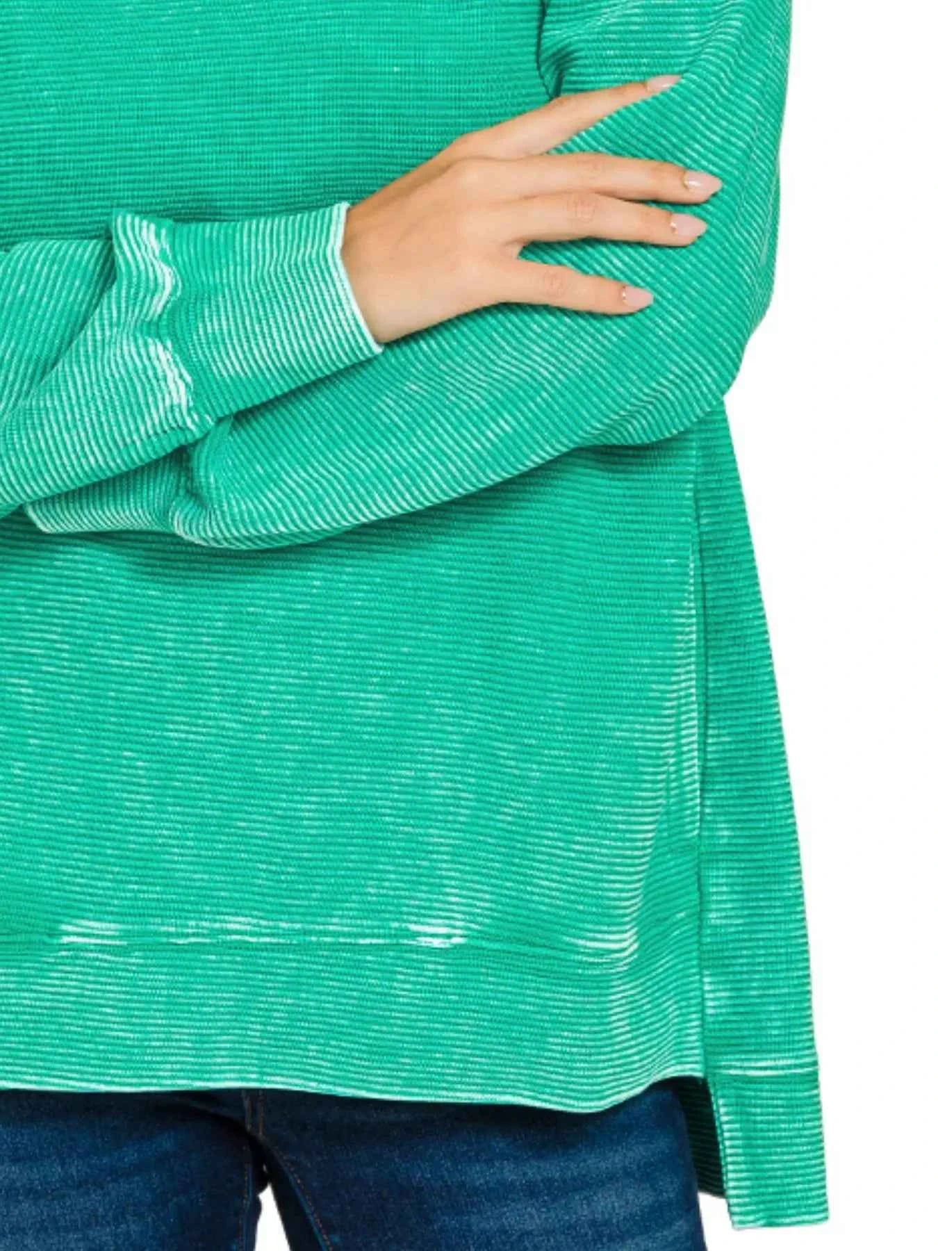 Zenana Full Size Acid Washed Double Ribbed Hi-low Sweatshirt Plus Size 5b9ceac0-ccbe-4367-ac35-68566311f70b-Max-Origin