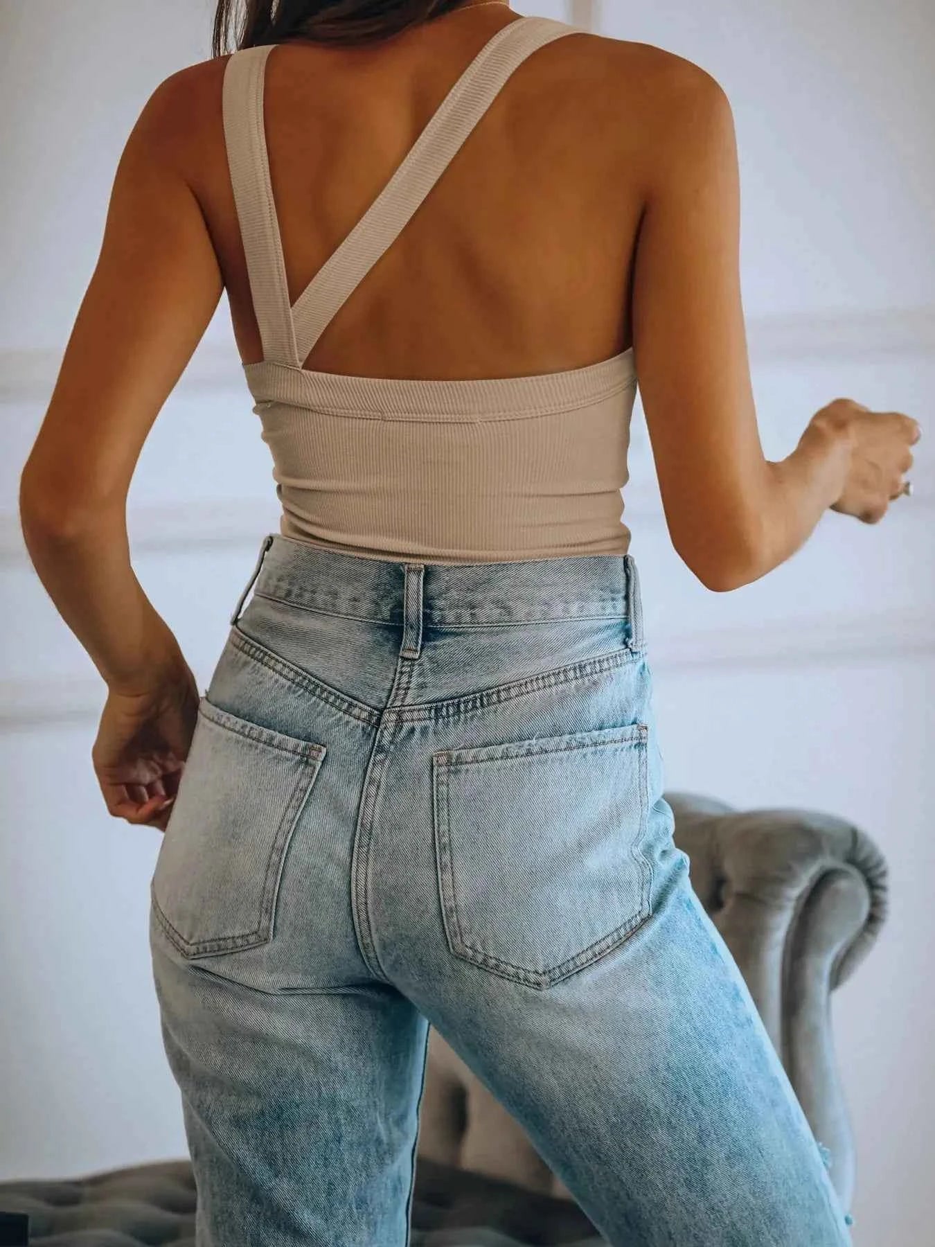 Asymmetrical Back Ribbed Crop Tank Top 5bac3449-6d6e-4ff8-87f1-03e982e99789-Max-Origin
