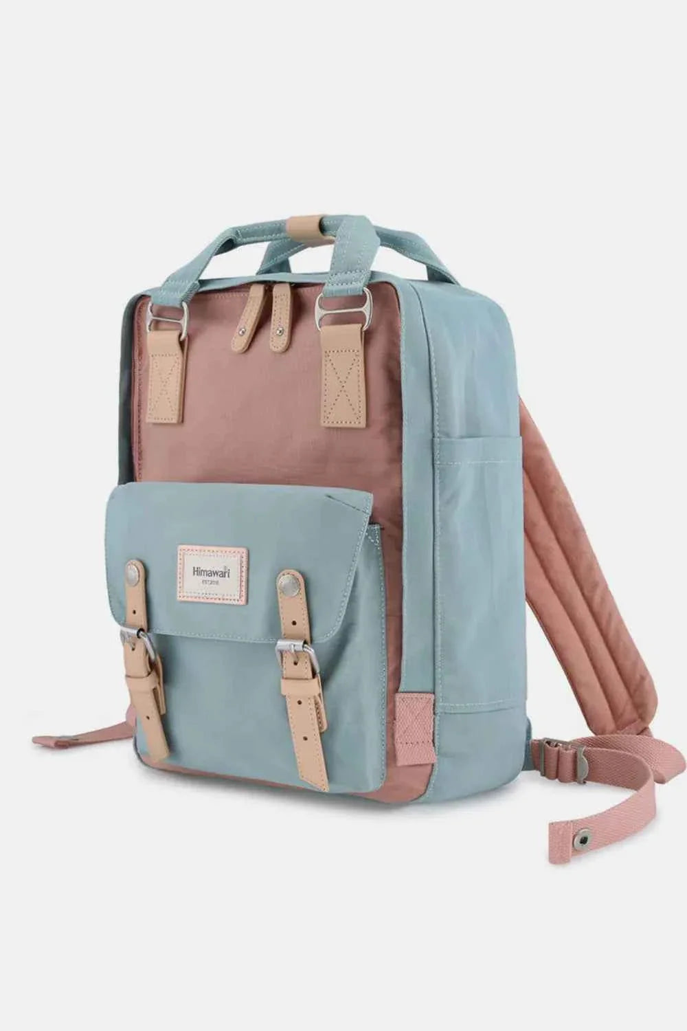 Himawari Contrast Waterproof Nylon Backpack Bag 5bafc2cc-c12c-47bb-a9aa-41f6d56f9864-Max