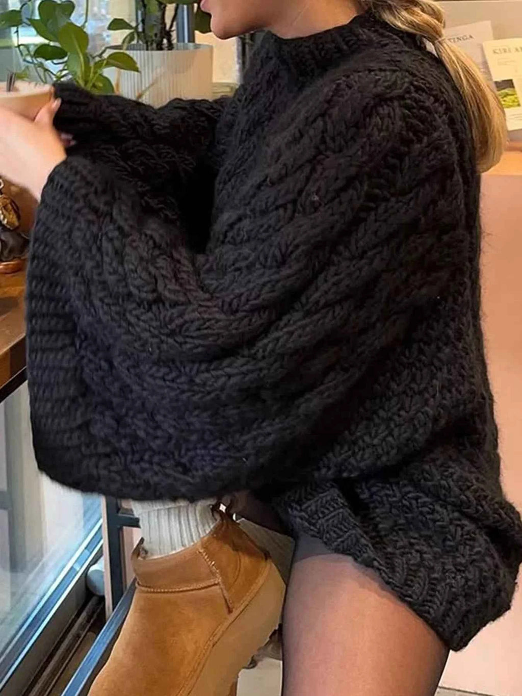 Cable Knit Round Neck Sweater 5bb01b98108d47d2b41b9197f6c21692-Max-Origin