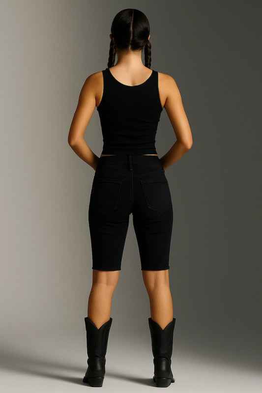 Rodeo Capri Short- Black/Pink 5bb6e979-eeb0-4f7f-adf6-0c992bf1e75d