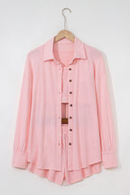 Black Shirred Hem Crop Tank Top Loose Shorts Cardigan 3 Piece Pajama Set 5bda93f1be38caa8