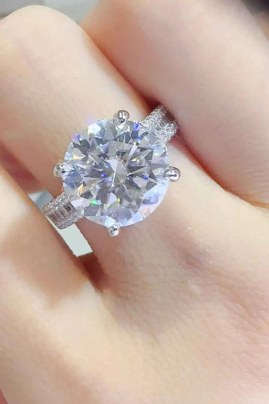 5 Carat Moissanite 925 Sterling Silver Ring Silver 5bdbac6a-1b00-49cf-b8ce-865c3266a8fc-Max