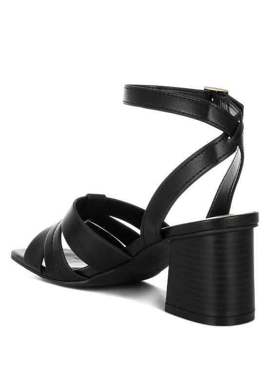 Signora Pin Buckle Ankle Strap Sandals 5be075b3-234d-451e-bed7-d039bf99dd57