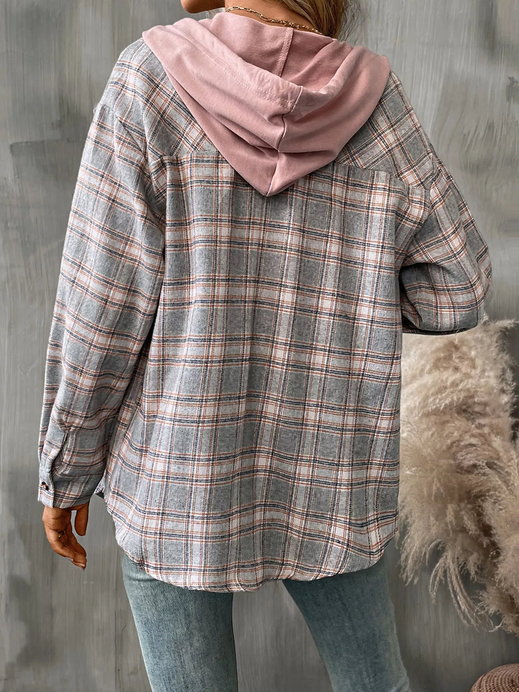 Plaid Button-Up Hooded Shirt 5be595a6-da10-49c3-b516-1636c3ba8cb4-Max-Origin