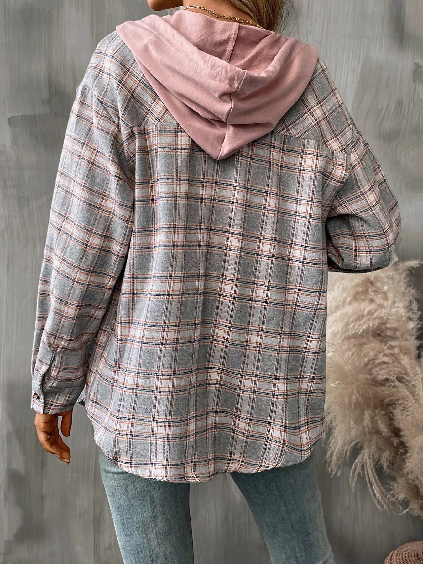 Plaid Button-Up Hooded Shirt 5be595a6-da10-49c3-b516-1636c3ba8cb4-Max-Origin