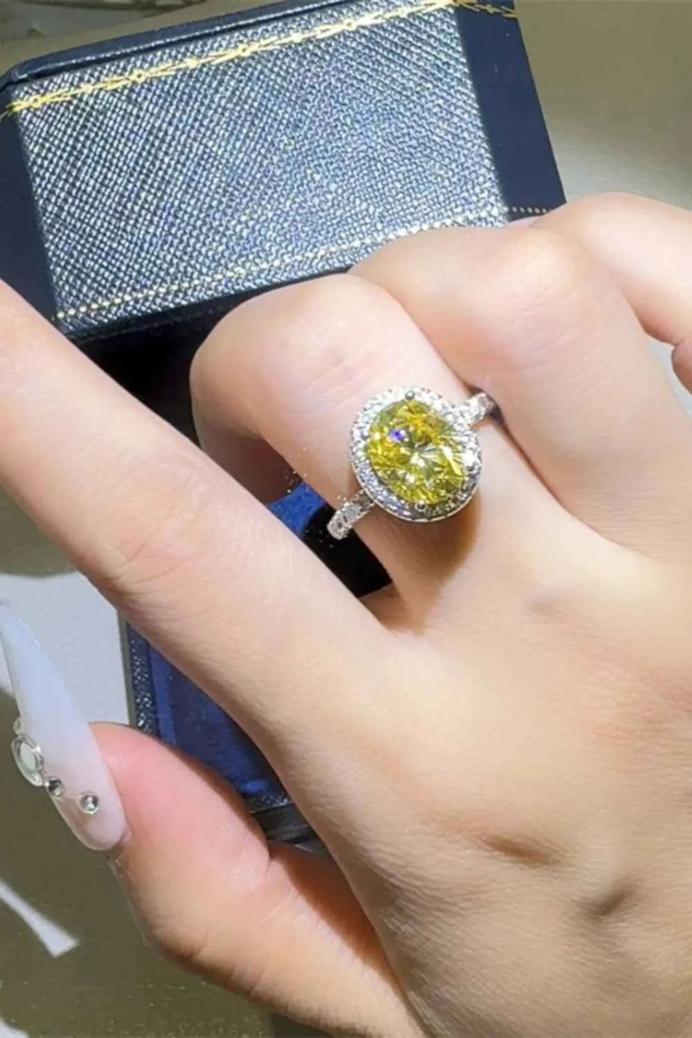 3 Carat Moissanite 925 Sterling Silver Ring Yellow 5bfae078-2528-4888-b012-fbf0942670ac-Max