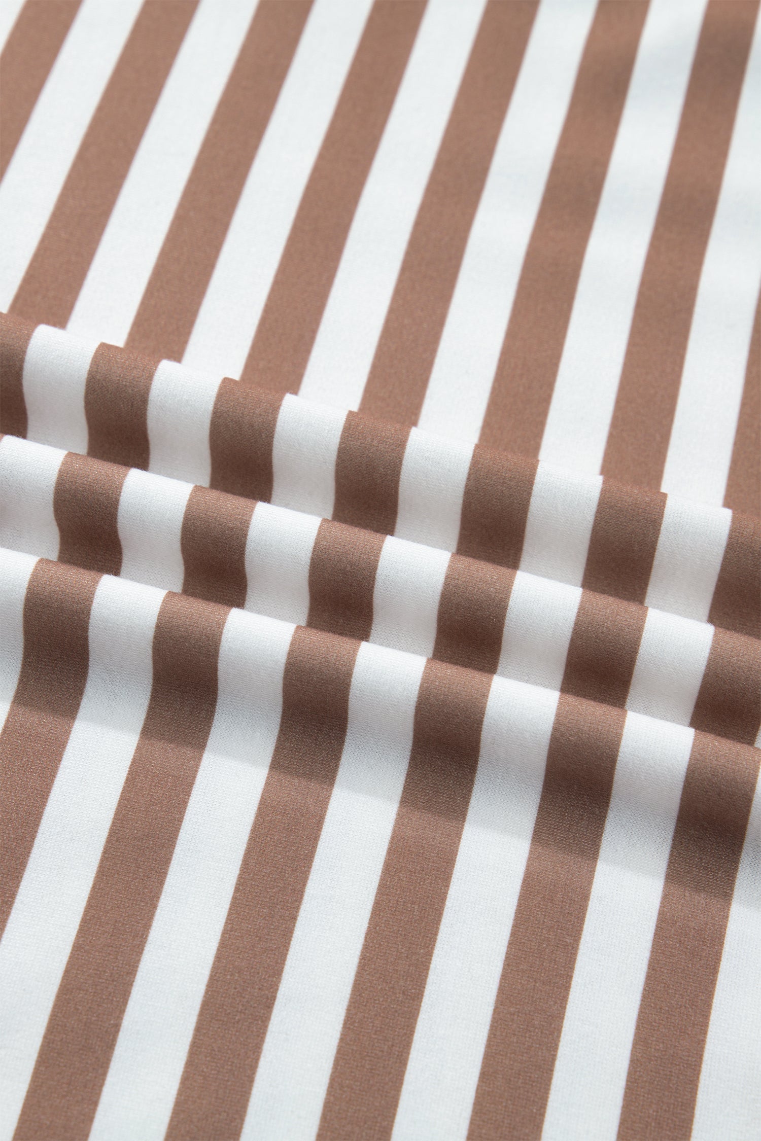 Orange Stripe Short Bubble Sleeve T Shirt 5c00e94f3badb761