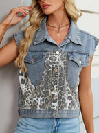Leopard Button Up Hooded Denim Vest 5c0e9f62-803e-4284-a20b-06b0afb1268e-Max-Origin