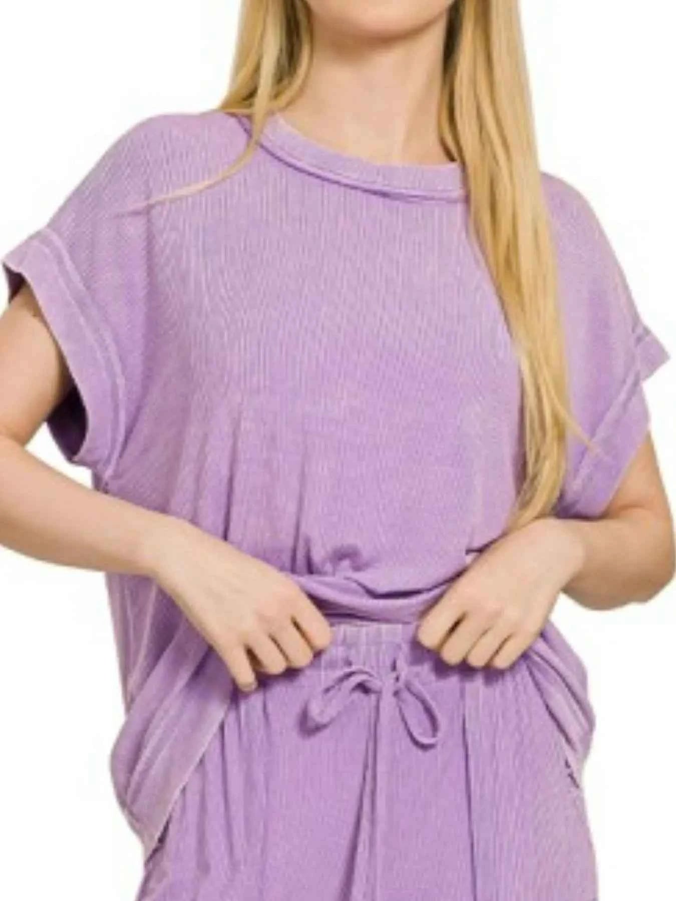 Ribbed Acid Wash Rayon Top & Pants Set 5c1a0af0-056b-4fb0-a4fe-e9c5a5d47824-Max-Origin