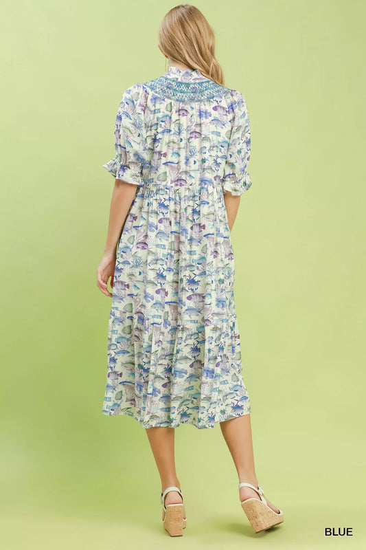 Print Tiered Midi Dress 5c26fda0-f819-4dc5-8119-e8a6eac23b2f-Max-Origin
