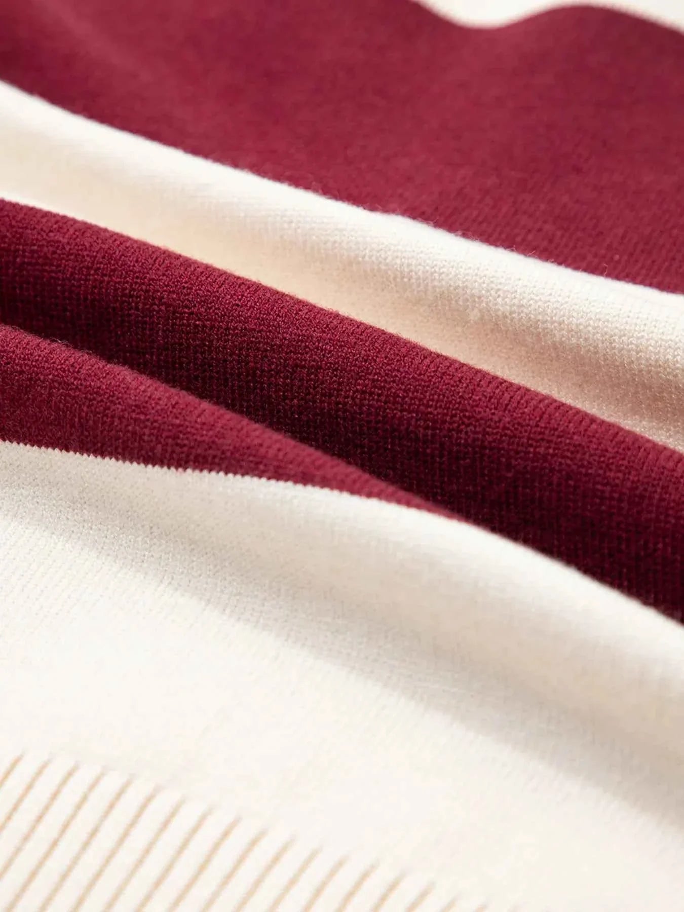 Color Block Long Sleeve Knit Top 5c27bff77e1549d492632c9af393c412-Max-Origin