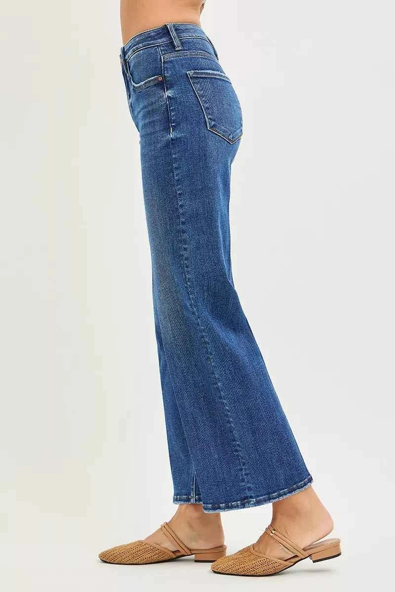 RISEN Tummy Control High Rise Ankle Straight Jeans with Crease Line 5c440f38f66a4e04afc08c88fb25486a-Max-Origin